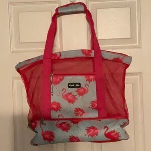 Cool 2 Go Chic Flamingo Insulated Tote Bag